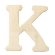 WOODEN LETTER K 4CM  RAYHER
