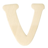 WOODEN LETTER V 4CM  RAYHER