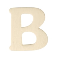 WOODEN LETTER B 4CM  RAYHER