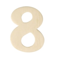 WOODEN NUMBER 8 4CM  RAYHER