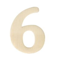 WOODEN NUMBER 6 4CM  RAYHER