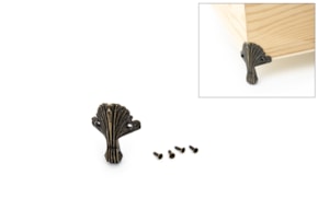 SET 4 PES DOURADOS ENVELHECIDO 3.2X4.4CM