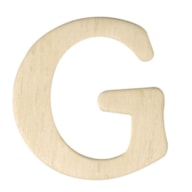 LETRA G MADERA 4CM  RAYHER