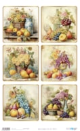 PAPEL ARROZ 54X33CM STILL LIFE FRUITS I  PFY-15253