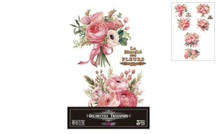 DECOR TRANSFERS 20X30CM PINKY ROSES  PFY-14641
