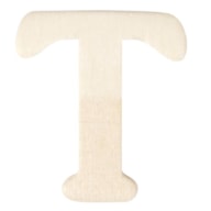 LETRA T MADERA 4CM  RAYHER