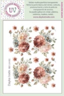 STICKER MULTISUPERFICIE TRANSP. UV-012 11.4X14.3CM  FLORES