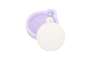 MOLDE SILICONE ENFEITE NATAL  5.5X6X1.5CM MLD309