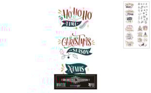 DECOR TRANSFERS 15X30CM HOJAS CHRISTMAS PFY-15239