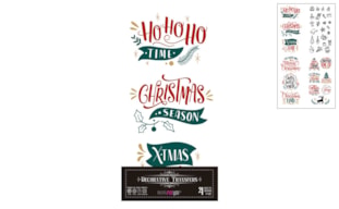 DECOR TRANSFERS 15X30CM HOJAS CHRISTMAS PFY-15239