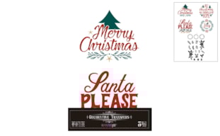 DECOR TRANSFERS 20X30CM HOJAS CHRISTMAS PFY-15241