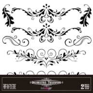 DECOR TRANSFERS 30X30CM FOLHAS (ORNAMENTAL) PFY-15245