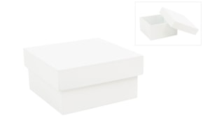 CAIXA QUAD. LACADA 16X16X8CM BRANCA