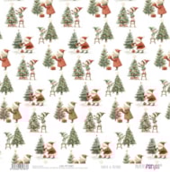 PAPEL SCRAP 30.5X31.8CM SANTA & FRIENDS PFY-15387