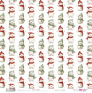 PAPER SCRAP 30.5X30.5CM SANTA & FRIENDS PFY-15395