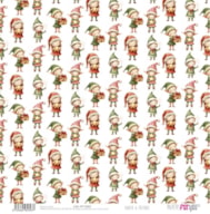 PAPER SCRAP 30.5X30.5CM SANTA & FRIENDS PFY-15393