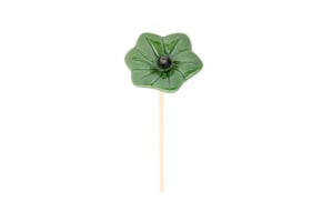 FLOR ESTRELA D.8.5 X 24CM VERDE OLIVA