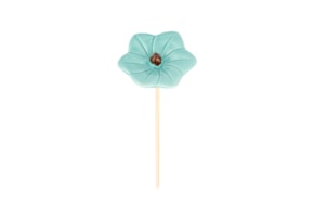 FLOR ESTRELA D.8.5 X 24CM VERDE AGUA