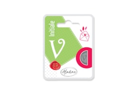 LATIN SEAL OF. 1.9CM 71322 DOUBLE LETTER V IN BLISTER