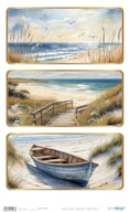 RICE PAPER 54X33CM LANDSCAPE SUNNY BEACH III  PFY-15268