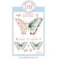 TRANSFER DTF-023P 14.28X19CM BUTTERFLY