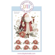 TRANSFER DTF-058P 14.28X19CM SANTA CLAUS