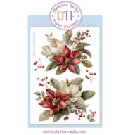 TRANSFER DTF-064G 20X28.5CM RED FLOWERS