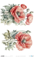 RICE PAPER 54X33CM LA VIE EN FLEURS POPPY VII  PFY-15116