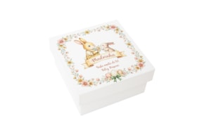 CAIXA QUAD. PASCOA LACADA 16X16X8CM BRANCA