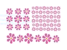 STENCIL 21X15CM FLOWERS 300021188 ACRILEX