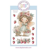 TRANSFER DTF-087P 14.28X19CM FADA COM MORANGOS