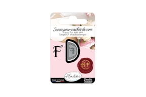 SINETE LATAO D. 1.9CM  71306 LETRA DUPLA F BLISTER