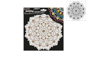 KIT DOT PAINTING BASE + STENCIL 20CM  85503