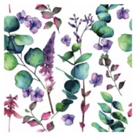 SET 20 NAPKIN 33x33CM EUCALIPTUS and LILACS 340181