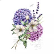 SET 20 NAPKIN 33x33CM HYDRANGEA 362064