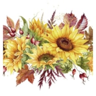 SET 20 NAPKIN 33X33CM GIRASOLI AUTUNNALI