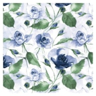 SET 20 NAPKIN 33X33CM POWDERY ROSES BLUE