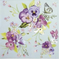 EMB. 20 GUARDANAPOS 33x33CM FLORES 005601