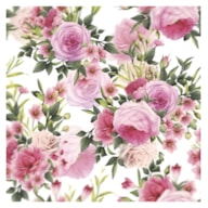 SET 20 NAPKIN 33x33CM FLOWERS SDOG-0256 01