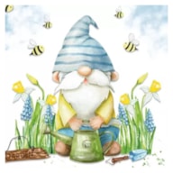 EMB. 20 GUARDANAPOS 33x33CM GNOMO JARDINEIRO 383326