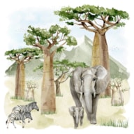 EMB. 20 GUARDANAPOS 33x33CM ELEFANTES 346025