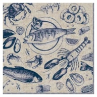 EMB. 20 GUARDANAPOS 33x33CM PEIXES 344656