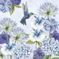 SET 20 NAPKIN 33X33CM HUMMINGBIRD