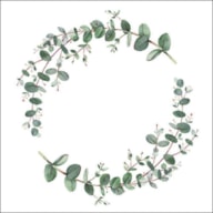 SET 20 NAPKIN 33X33CM EUCALYPTUS BLANCK WHITE