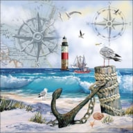 SET 20 NAPKIN 33X33CM ANCHORAGE