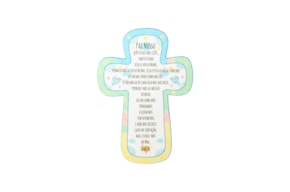 SET 4 CRUZES PAI NOSSO 8.5X12X0.3CM MDF