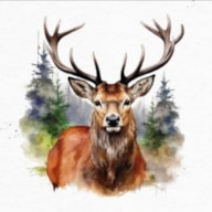 SET 20 NAPKIN 33x33CM DEER 343174