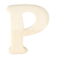 LETRA P MADEIRA 4CM  RAYHER