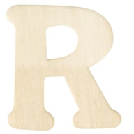 LETRA R MADEIRA 4CM  RAYHER