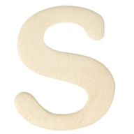 LETRA S MADERA 4CM  RAYHER